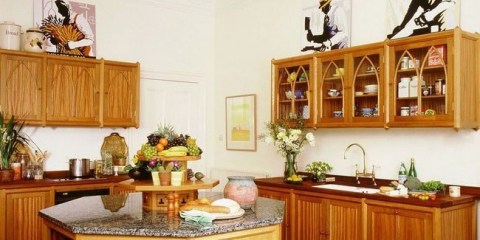 Kuchyňské skříňky (55 fotografií): funkční, prostorné, stylové